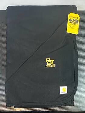 Ctp0000502 Carhartt 888999479485 Black Firm Duck Sherpa Lined Blanket 59.5 Inch X 45.5 #pb0502
