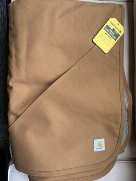 B000053720199 Carhartt Sherpa-lined Blanket 59.5 X 45.5 Brown Solid Cotton Adults