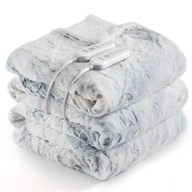 Caromio 198723305370 Heated Blanket Queen Size With Dual Control Fast Heating Blankets Wi