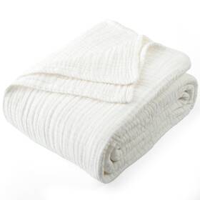Jcb-m-01 Carriediosa 100% Cotton Muslin Throw Blanket 4-layer Pre-washed Linen Gauze Blankets For