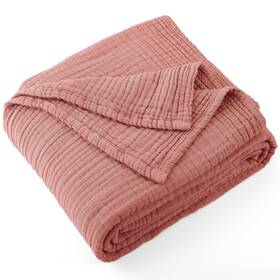 Jcb-m-12 Carriediosa Muslin Blanket 100% Cotton Throw Summer Large 50 Inch X 60 For Bed Couch