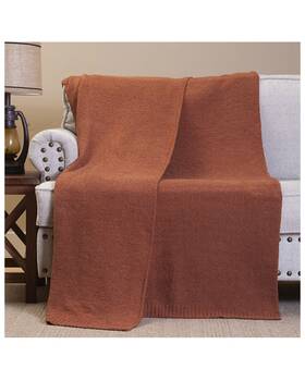 Jb7254 Carstens Home Desert Clay Stretchy Throw Blanket -