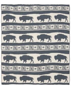 Jw312 Carstens Home Buffalo Print Blanket -