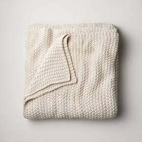 78203608 Casaluna King Chunky Knit Bed Blanket Natural -