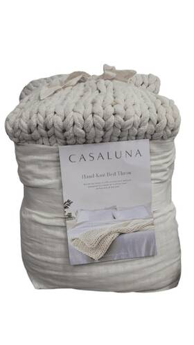 82399821 Casaluna 50 Inch X70 Oversized Solid Bed Throw - Beige