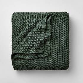 86220238 Casaluna Full/queen Knit Blanket Dark Teal -