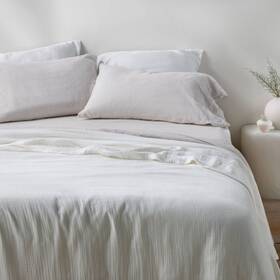 91972562 Casaluna Full/queen Rayon From Bamboo Matelasse Blanket White -