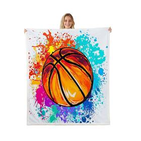 Wws4214mtwyt-throw Castle Fairy Watercolor Tie-dye Throw Blanket Cartoon Basketball Print Fleece Bl... Fast Ship