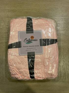 Catalonia 011517443312 Wearable Blanket For Women Pink New Sealed