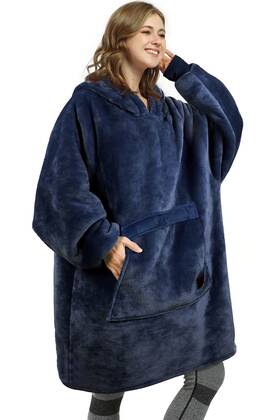 Catalonia 165439779287 Oversized Blanket Hoodie Sweatshirt Warm Soft Sherpa Flannel Cozy Gift For Women