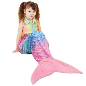 Catalonia 711531927062 Mermaid Tail Blanket Super Soft Plush Flannel Sleeping Snuggle For G