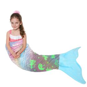 Catalonia 768502305886 Mermaid Tail Blanket For Girls Glow In The Dark Sleeping Bag Kid