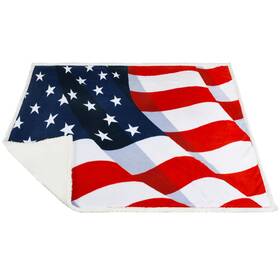 Catalonia 768510263109 Fluttering Patriotic Us Flag Blanket American National Throws Sherpa F