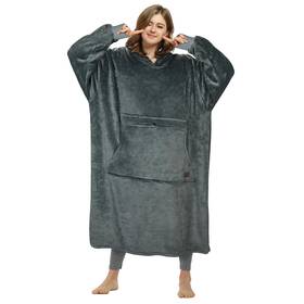 Catalonia 768556320897 Full Body Oversized Blanket Hoodie Sweatshirt Extra Long Wearable Fleece Pul