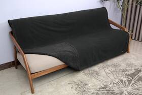 Catalonia 768571435392 Waterproof Reversible Bed Blanket 80x60 For Couples Black Leakproof Pad