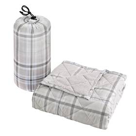 Cathay Home 196789007887 Coleman Indoor Outdoor Reversible Water Resistant And Sherpa Throw Blanket 50