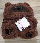Cb-29255-kid Silver One Intl Cozy Critters Kid Hooded Blanket 876471009435