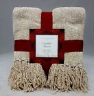 Cchnlivry Charter Club Blanket Chenille Throw Ivory 50 X 60 766380688473
