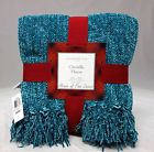 Cchnlteal Charter Club Blanket Chenille Throw Teal 50 X 60 766380688480