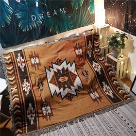 Cchyf 313026039030 Aztec Throw Blanket Native American Southwestern Boho Decor Reversible W