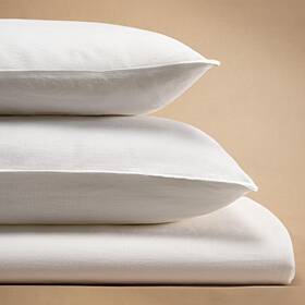 11-qn Cebihy 100% Linen Duvet Cover Set King 3 Pieces French Normandy Flax
