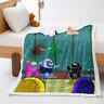 Cez31a-blanket-shensu Homagic Pink Black Blue Cute Robot Warm Plush Fleece Blanket