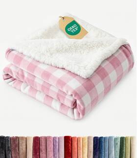 Cgk Unlimited 056794245665 Sherpa Fleece Blanket Throw Size - Reversible S