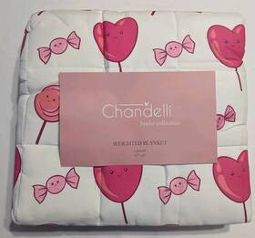 37604 Chandelli Jr. Goodies Cotton Weighted Blanket 5 Pounds For Kids 36 X 48 Inches