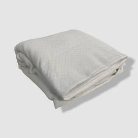 Charisma 783048085368 White Deluxe Woven Diamond Cotton Full/queen Blanket 90 Inch Sq