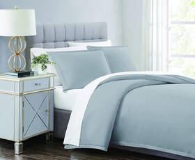Charisma 783048164766 - 310 Tc Full/queen 3 Piece Duvet And Sham Set Grey
