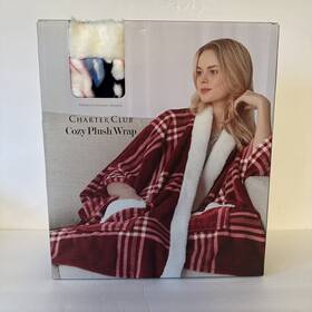 Charter Club 762120363440 Cozy Plush Wrap Waverly 50 Inch X 70 Blanket Throw Warm And Light Nib