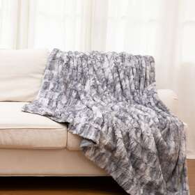 Cheer Collection 810102710550 Decorative Faux Fur Throw Blankets For Couch Beds Bedroom And Living Room
