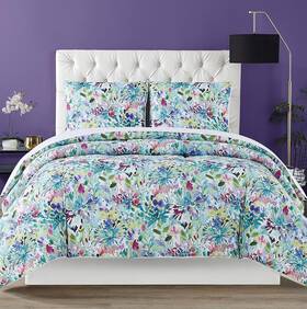 Christian Siriano 783048119148 Ny Dahlia 3 Piece King Duvet Cover Set