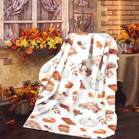 Christmas Decorations Under 5 705353836459 Throw Blank Fall Decor Blanket Soft Warm Autumn Maple Leaves T