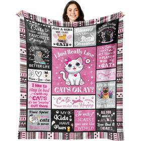Citysong 640711999714 Cat Blanket Gifts For Girls Women Gift Lovers Birt