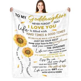Goddaughter-1 Ciugoig Goddaughter Gift From Godmother Godfather 60 Inch X50 50 X60 To My