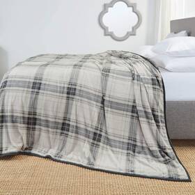Clara Clark 840073684345 Fleece Blanket Raschel Mink Faux Fur Ultra Plush Cozy And