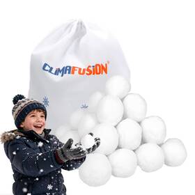 Climafusion 755928365259 20 Pack Fake Snowballs For Kids Indoor And Outdoor 3 Inch Christmas Snow Bal