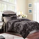 43256-7076 Co194-cw Chanasya Warm Fluffy Dark Gray Blankets King Size 0817797021930