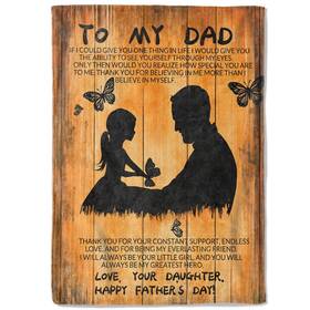 Grfjklm6897grs Coedoaes Fleece Blanket - 50x60in Dad From Daughter Birthday Heartfelt Message Throw B Grfjklm6897grs Coedoaes Fleece Blanket - 50x60in Dad From Daughter Birthday Heartfelt Message Throw B