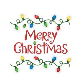 Comho19256 Collections Etc Holiday Merry Christmas String Lights Garage Magnet