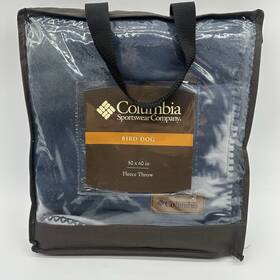 Columbia 783048023360 Sportswear Bird Dog 50 Inch X60 Fleece Hunting Throw Blanket - New In Pouch