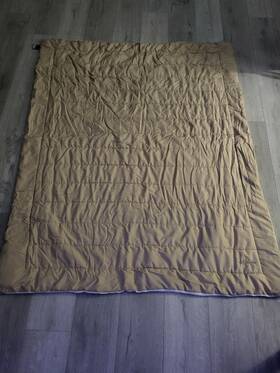 Columbia 846756052883 High Performance Water Repellent Indoor/outdoor Throwblanket Tan/ivory