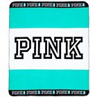 Comin18ju074481 Victorias Secret Pink Cozy Blanket Aqua 783827482210