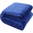 Comin18ju093348 Flannel Fleece Blanket Navy 817706020665