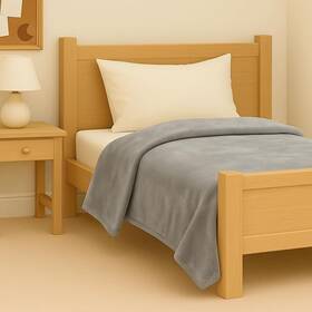 30x40.g Continental Bedding 30x40.g. Microfleece Bed Blanket Soft Cozy All-season For And Crib Gray