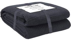 58190 Cotton Clinic Waffle Bed Blanket 100% - All Season Soft Brea
