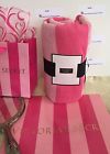 Wht100 " Cotton Victorias Beach "x60 Blanket 50 Cover Secret Pink Throw Nwt