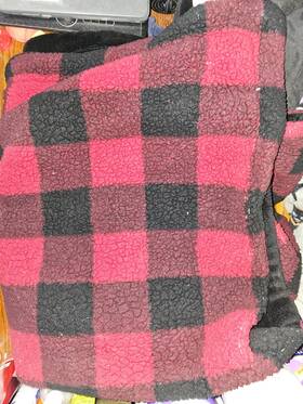 Cozy 196358576141 Nwt Northeast Outfitters Black Red Check Sherpa Blanket 50 X 60 Christmas