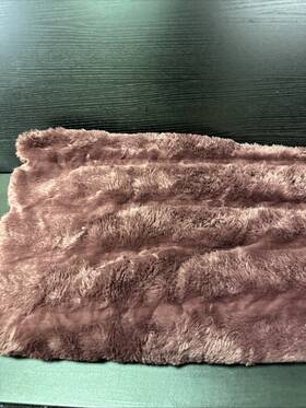 Throwblanket-5060-gray Cozy Bliss Faux Fur Throw Blanket For Couch 50 60 Inches - Burgundy